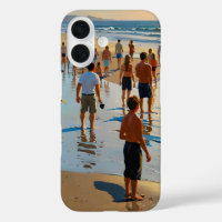 Crowded Beach Walk