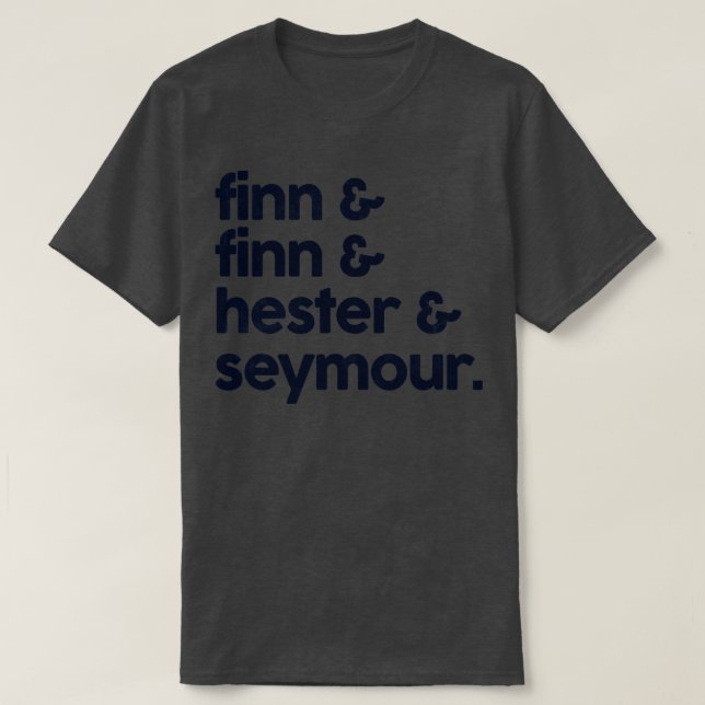 Crowded House Classic Names List Design T-Shirt (Design Front)