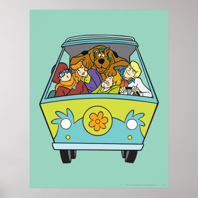 Crowded In The Mystery Machine Poster (Front)