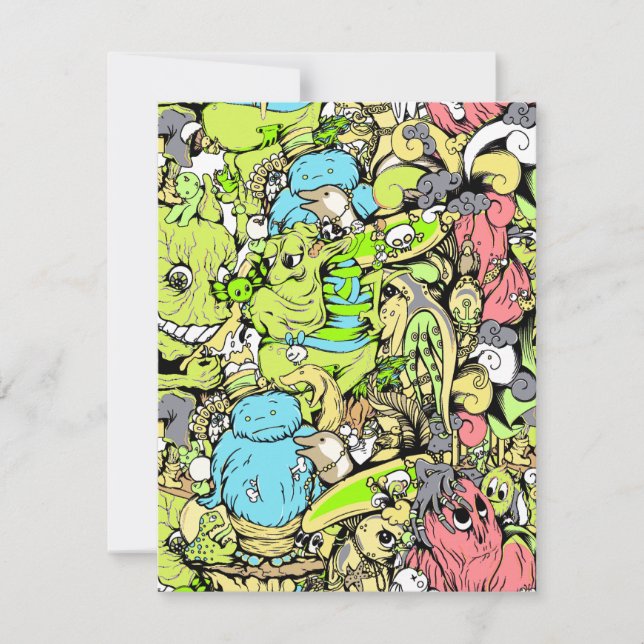 crowded monsters colourful (Front)