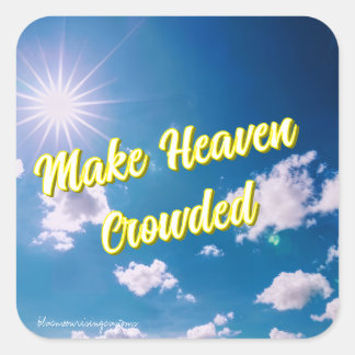 Crowded Square Sticker
