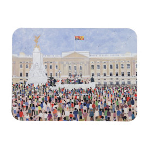Crowds around the Palace 1995 Magnet
