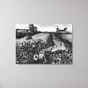 Crowds at Atlantic City, NJ Beauty Pagent Canvas Print