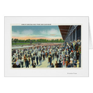 Crowds at Saratoga Race Track & Clubhouse