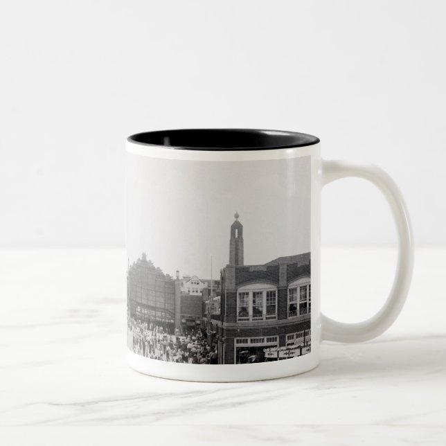 Crowds Two-Tone Coffee Mug (Right)