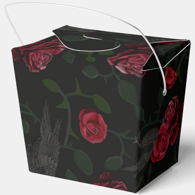 Crowes and Roses Favor Box (Back)