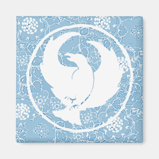 Crowfoot Magnet Blue Porcelain