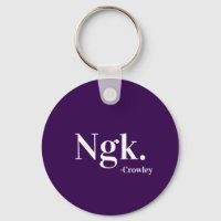 Crowley Ngk keychain