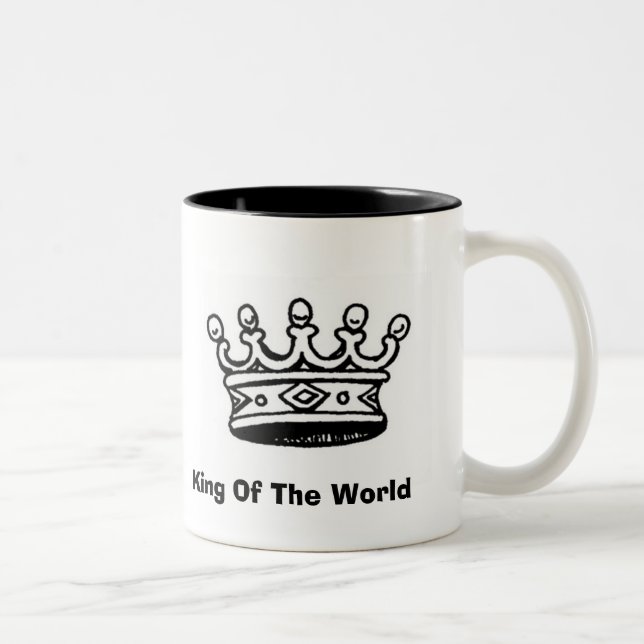 crown%20good, King Of The World Two-Tone Coffee Mug (Right)