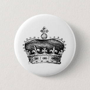 Crown 2 Inch Round Button