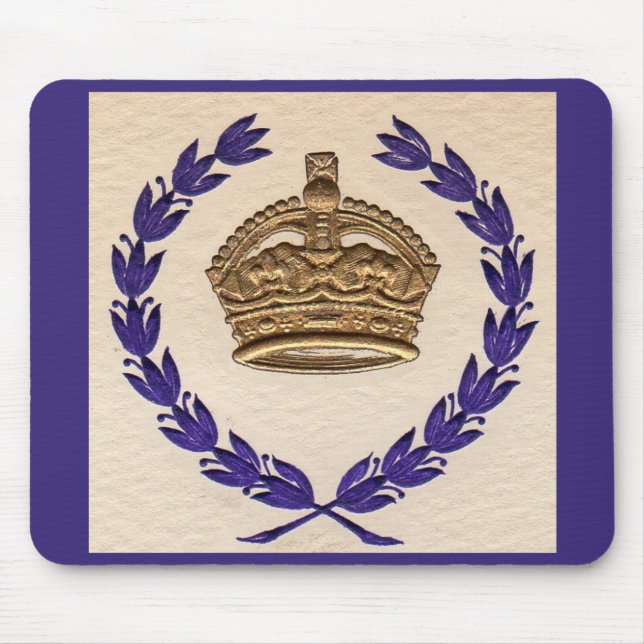 crown and garland mouse pad (Front)