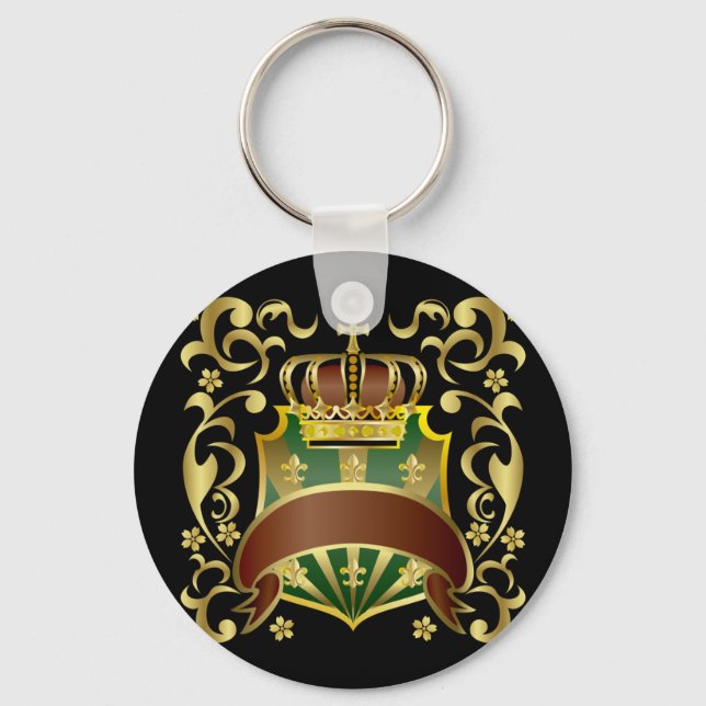 Crown and Shield Keychain (Front)