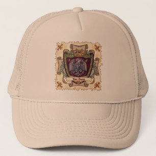 Crown Banner  Eagle Surname Trucker Hat