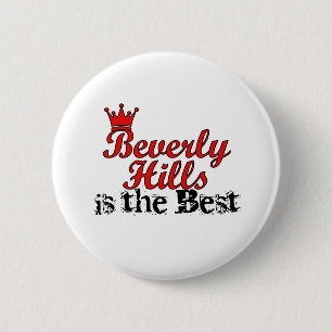 Crown Beverly Hills 2 Inch Round Button