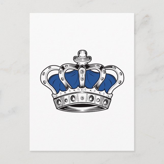 Crown - Blue Postcard (Front)