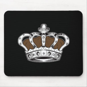 Crown - Brown Mouse Pad