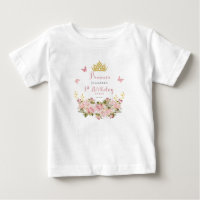 Crown | Butterflies Floral Princess 1st Birthday