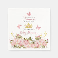 Crown | Butterflies Floral Princess Baby Shower