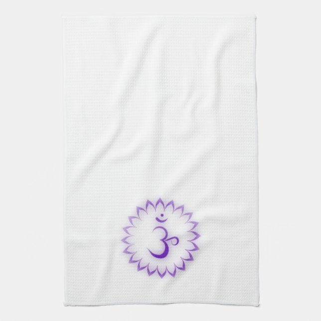 Crown Chakra Kitchen Towel (Vertical)