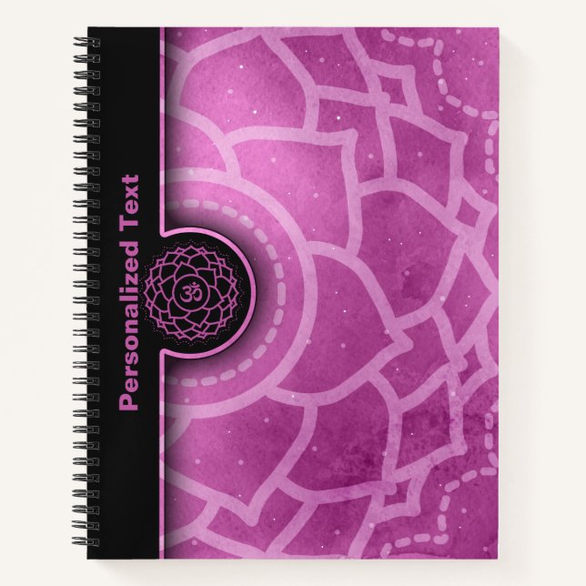 Crown Chakra Sahasrara Energy Healing Notebook (Front)