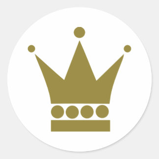 Crown Classic Round Sticker