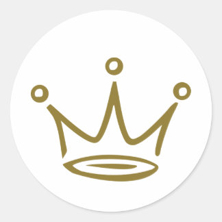 Crown Classic Round Sticker