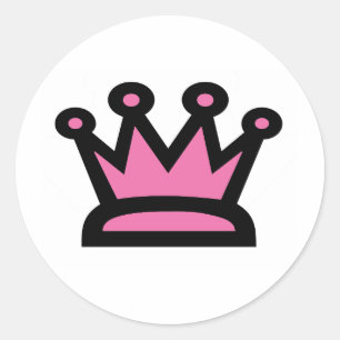 Crown Classic Round Sticker