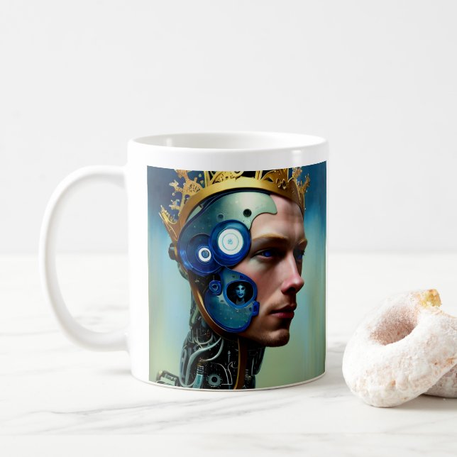 Crown Cybernetic King Mug (With Donut)