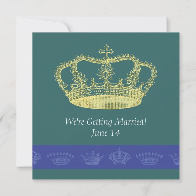 Crown Designs -   Blue Announcement (Front)