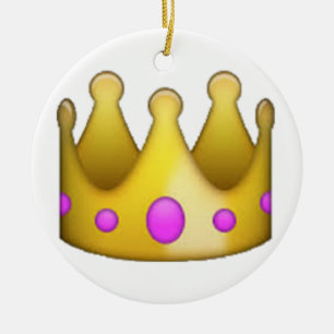Crown - Emoji Ceramic Ornament