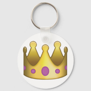 Crown emoji keychain