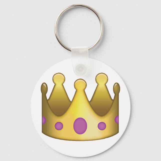 Crown emoji keychain (Front)