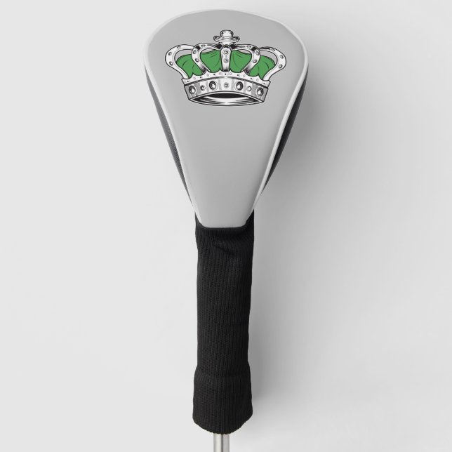 Crown - Green Golf Head Cover (Front)