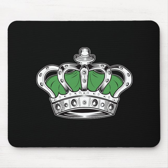Crown - Green Mouse Pad (Front)