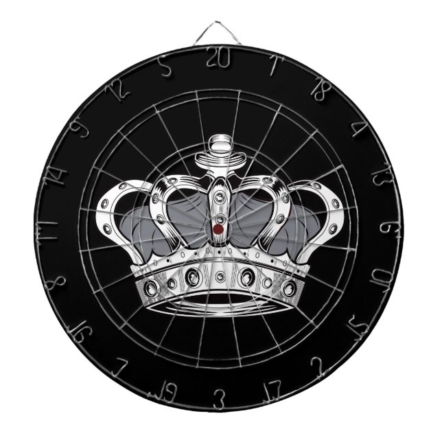 Crown - Grey Dartboard (Front)