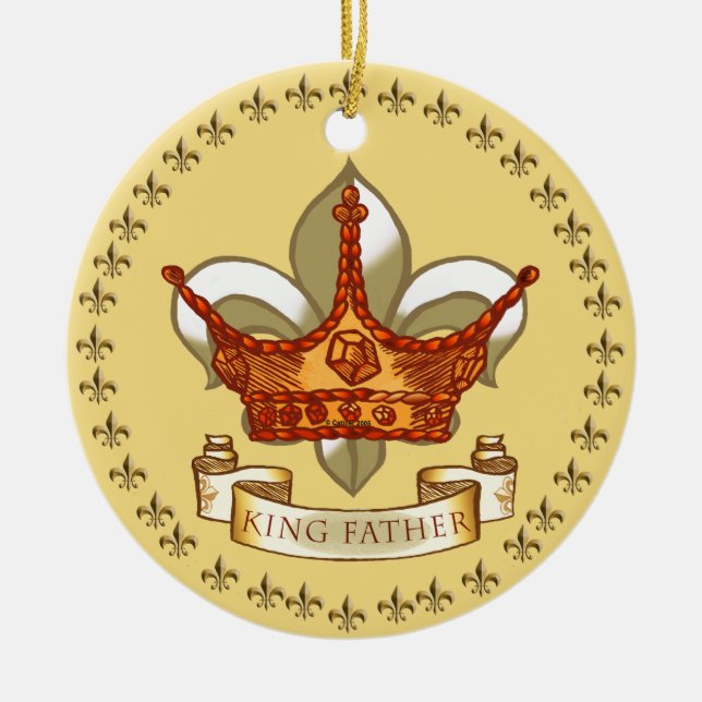 Crown King Father  ornament (Front)