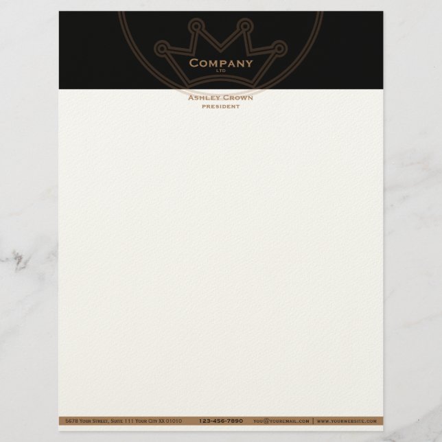 Crown Logo Letterhead (Front)