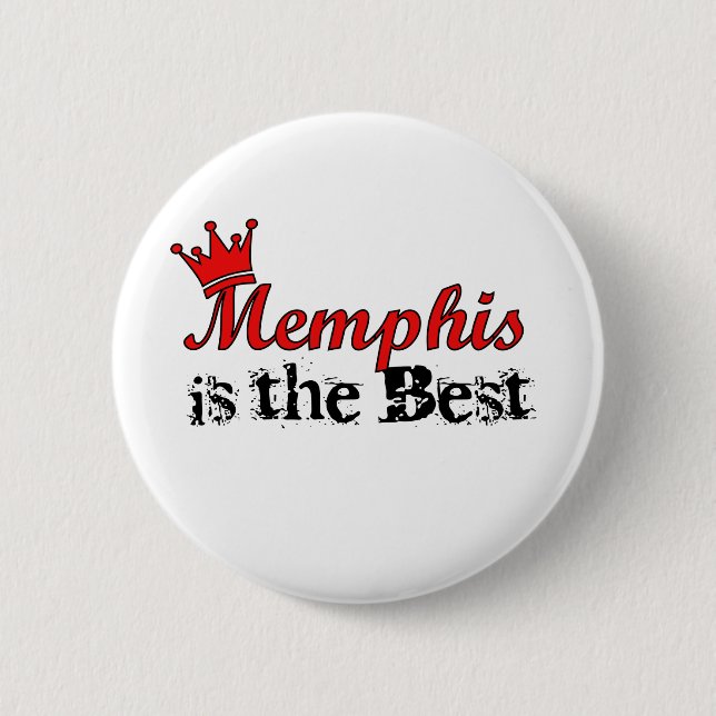 Crown Memphis 2 Inch Round Button (Front)