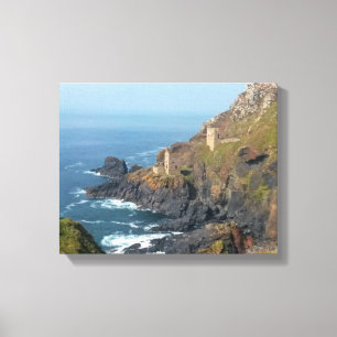 Crown Mines Botallack Cornwall England Canvas Print