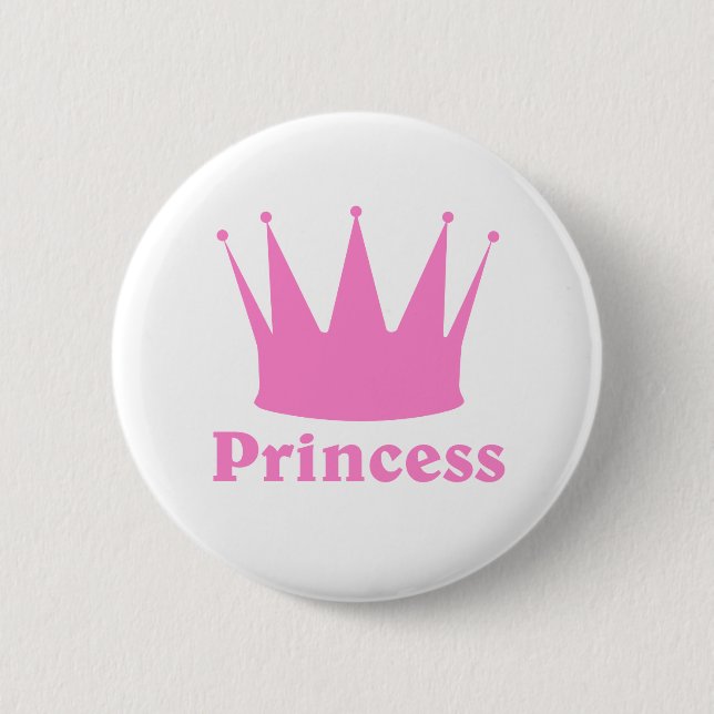 Crown of Princess 2 Inch Round Button (Front)
