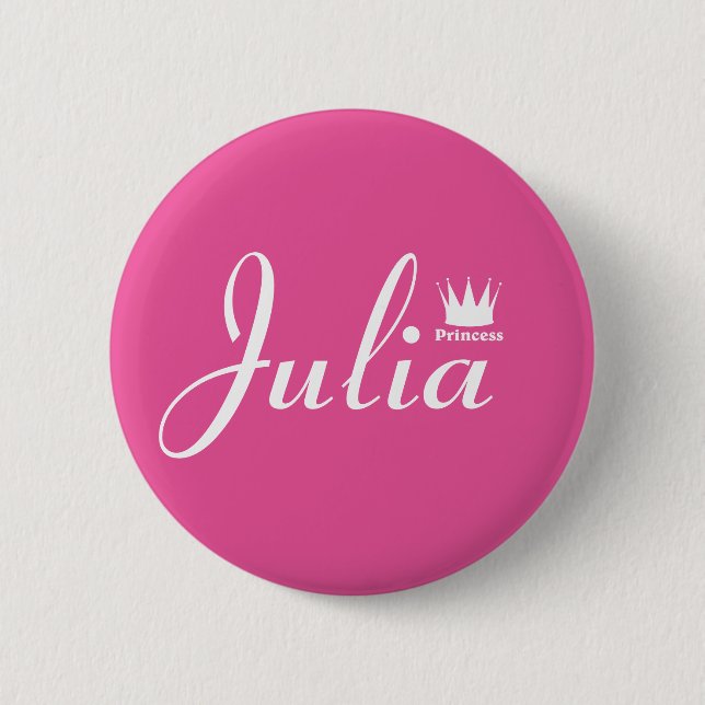 Crown of Princess 2 Inch Round Button (Front)