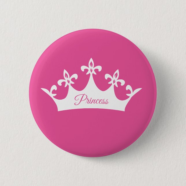 Crown of Princess 2 Inch Round Button (Front)