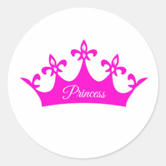 Crown of Princess Classic Round Sticker