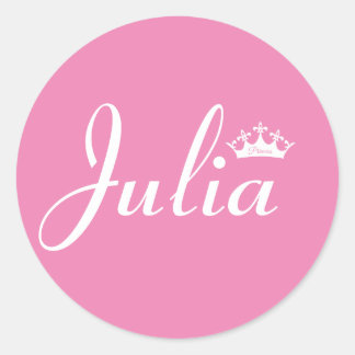 Crown of Princess Classic Round Sticker