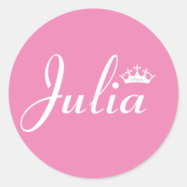 Crown of Princess Classic Round Sticker (Front)