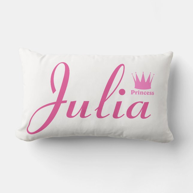 Crown of Princess Lumbar Pillow (Front)