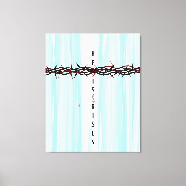 Crown of Thorns Cross Canvas Print (Front)