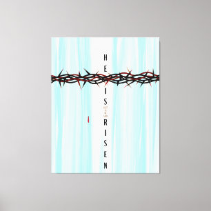 Crown of Thorns Cross Canvas Print
