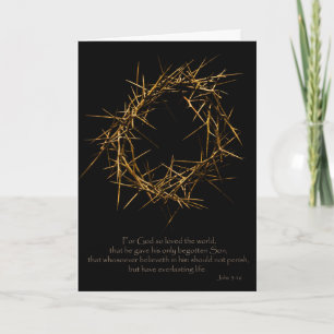 Crown of Thorns Holiday Card