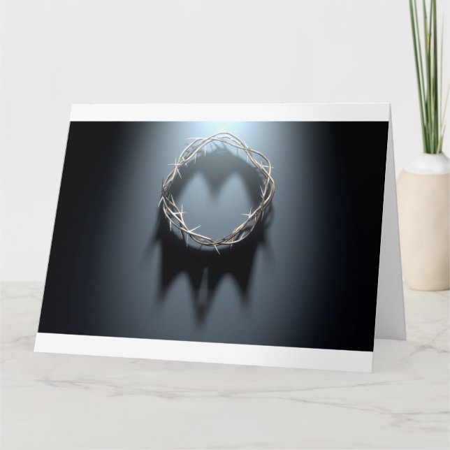Crown Of Thorns With Royal Shadow Card (Front)